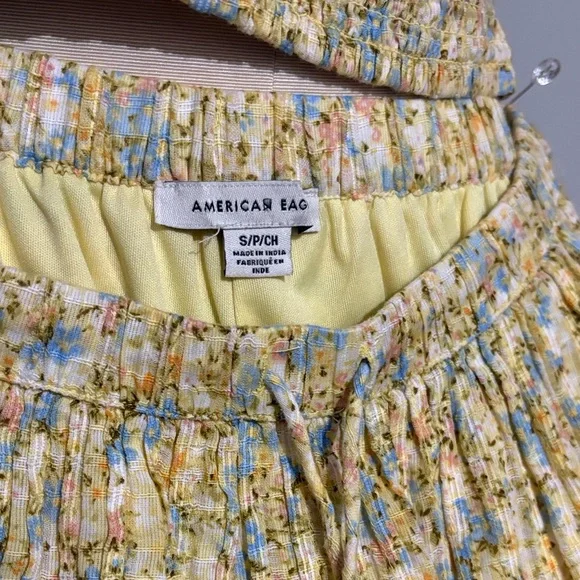 American Eagle Outfitters Floral Yellow Skirt Set - Picture 2 of 4